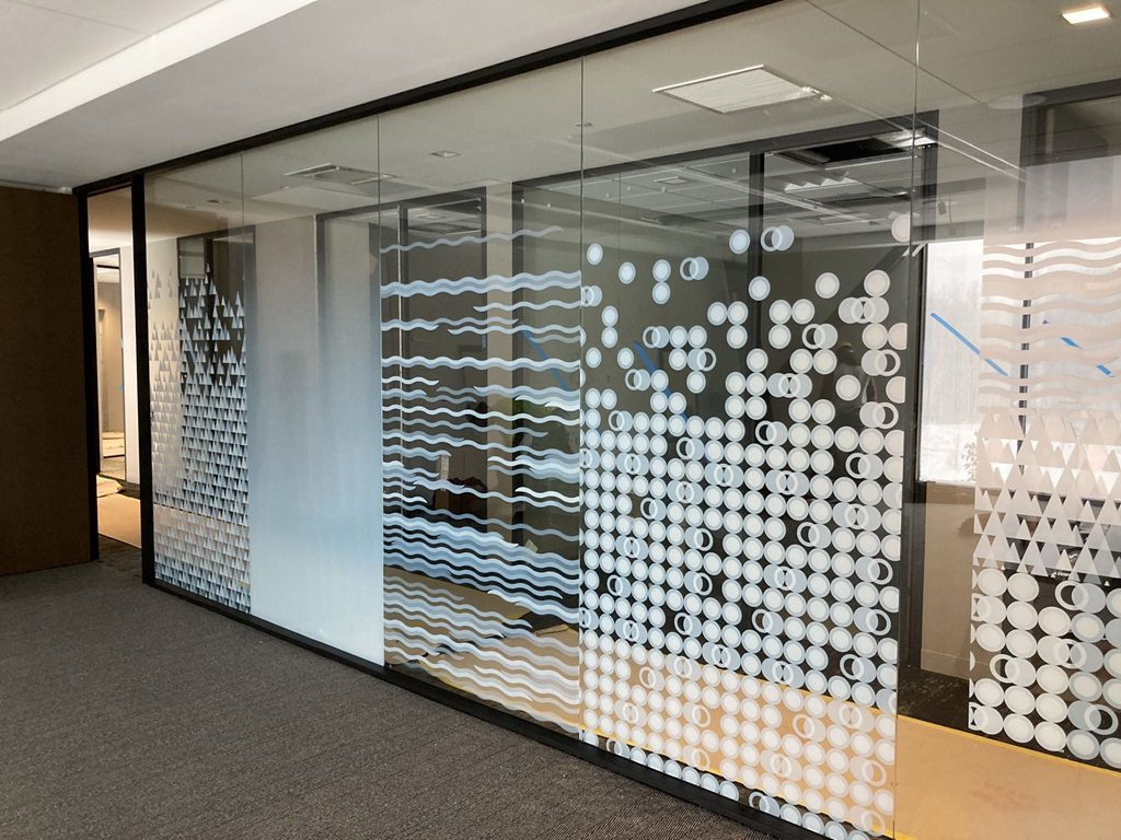 frosted window film Dallas